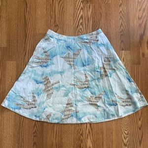 Anthropologie maeve songbird skirt 8 euc